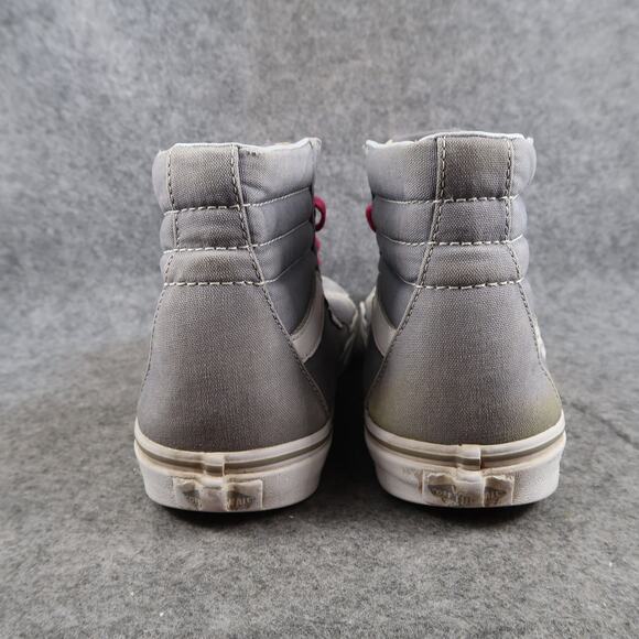 Vans Shoes Womens 9.5 Sk8 Hi Sneakers Casual High Top Trainer Skateboarding Grey - Picture 5 of 11